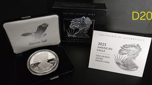 2025 US Mint  American Eagle One Ounce Silver Proof Coin, West Point Mint