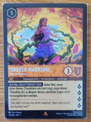 Disney Lorcana, Isabela Madrigal - Lebt im Moment, 25/204, deutsch