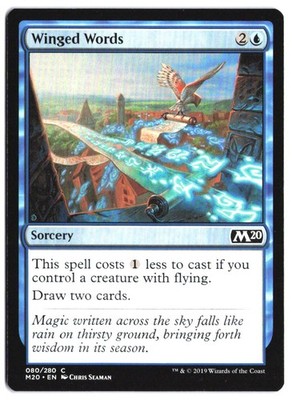 Winged Words #80 - Core Set 2020 - Normal - Common - Near Mint