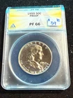 1959 FRANKLIN PROOF HALF DOLLAR  ANACS PF 66 734