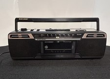 GE 3-5624A Vintage Boombox Cassette Player AM FM Radio Bass Boost Tested