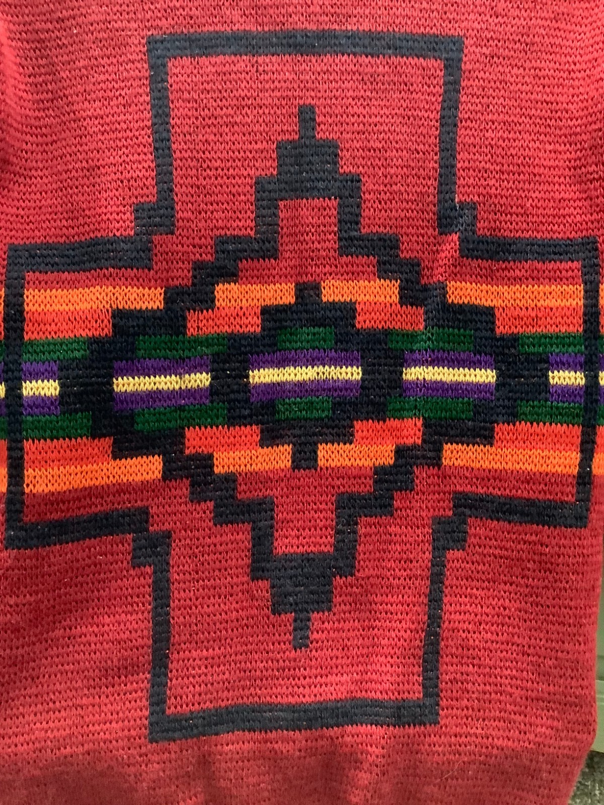Pendleton sweater Red Chief Joseph Pattern Wool U… - image 7