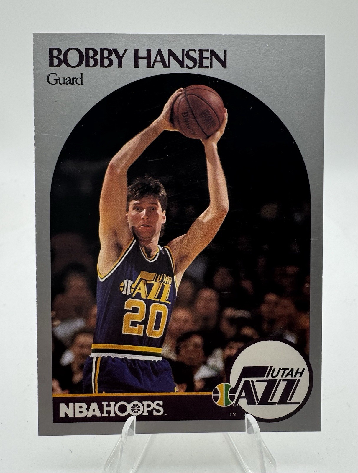1990 Hoops Bobby Hansen #290 Utah Jazz