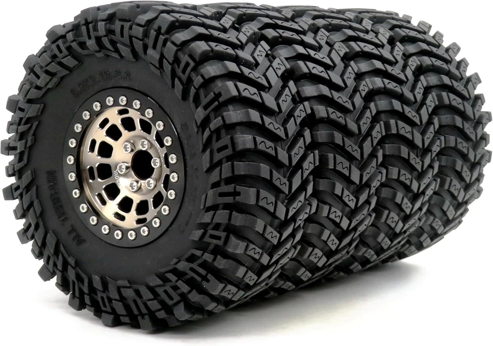 All-Terrain Performance: 10mm Offset Aluminium Wheels and 5.0’ Crawler Tires Set - Image 3 of 4