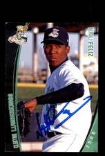 Signed Baseball Card Auto Neftali Feliz 2008 Grandstand Clinton LumberKings