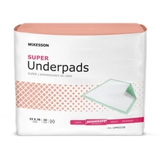 100 McKesson Moderate Absorbency Adult Bed Pad Disposable Incontinence