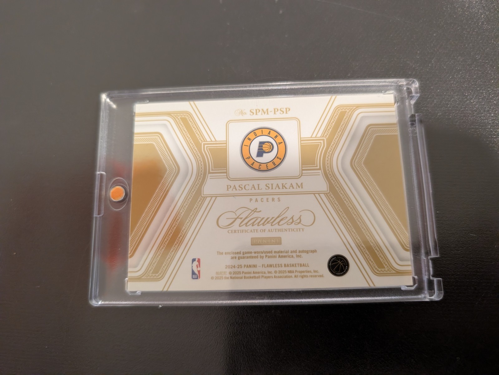 2024-25 Flawless Pascal Siakam Prime Materials Emerald Patch Auto #SPM-PSP (1/5) view 4