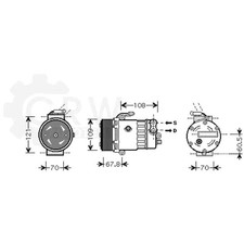  Kompressor Klimaanlage Klimakompressor Opel Vauxhall Astra G Coupe F35_