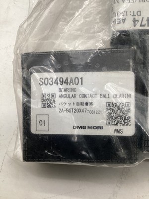 DMG MORI 2A-BST20X47-081221 ANGULAR CONTACT BEARING NEW