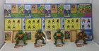 Teenage Mutant Ninja Turtles TMNT LEO, RAPH, MIKEY & DON with Card  Backs 1988