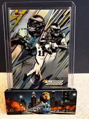 2025 Finest #PK-4 A.J. Brown Power Kings Refractor