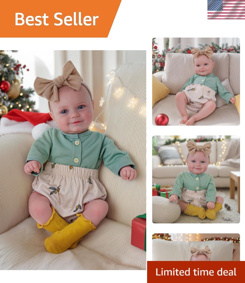 Charming 20-Inch Reborn Baby Doll with Accessories - Ideal Gift for Young Girls
