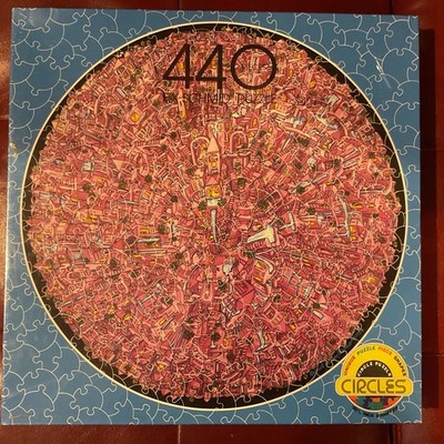 FX. Schmid Circular Jigsaw Puzzle 440 Pc no 91251 Magneta Sphere NEW 