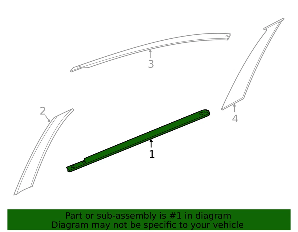 Moldura de cinturón original Nissan 82821-6LA5A Foto 2 de 2