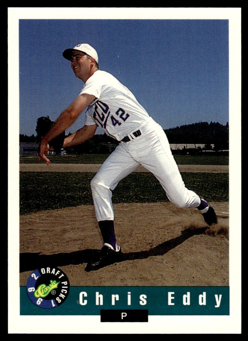 1992 Classic Draft Picks Chris Eddy Kansas City Royals #57