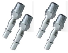 Image of 1/4" BSP Male Air Line Connector Set of 4 Male to Male Couplings/Adaptors
