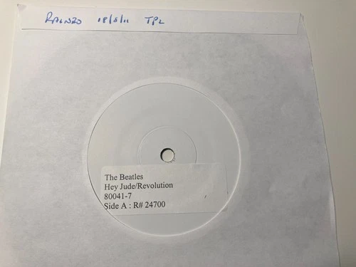 Beatles RARE 2011 7" PROMO VINYL TEST PRESSING Hey Jude / Revolution