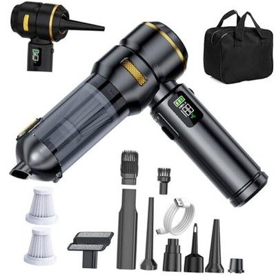 Car Vacuum Cleaner High Power 20000Pa   Cordless Black - Fast Charging Edition