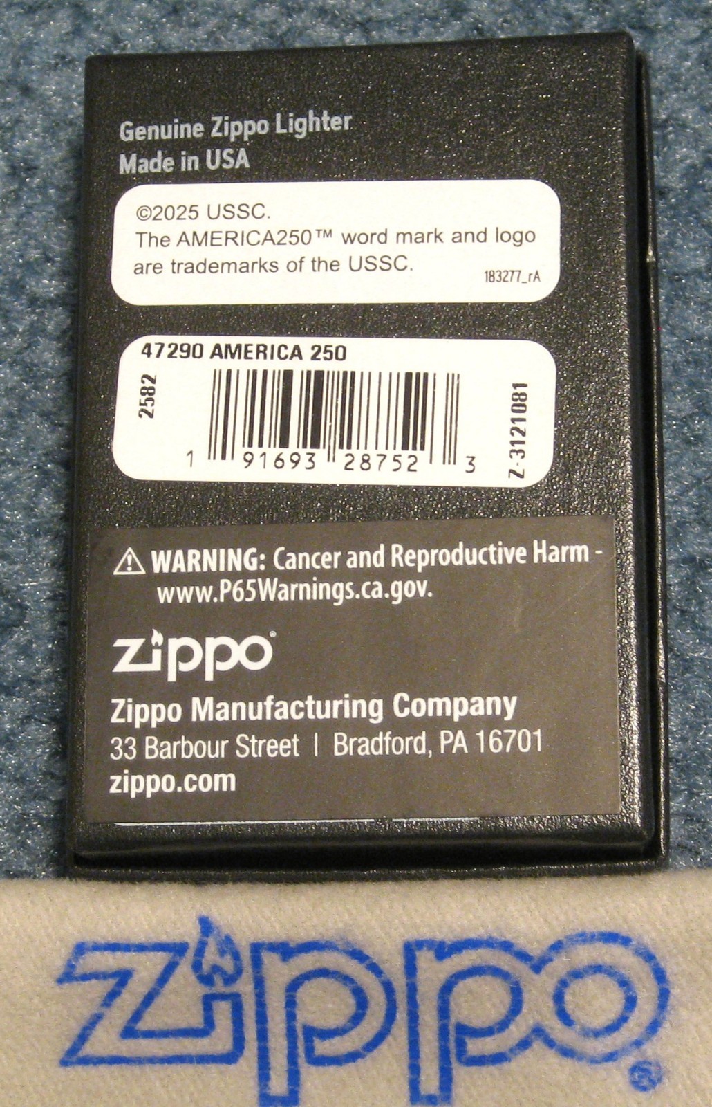 USA 250th ANNIVERSARY 1776 - 2026 AMERICA  Mint in Box 47290 ZIPPO LIGHTER New