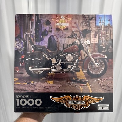 Vintage Sealed 1996 Licensed By Harley Davidson Springbok 1000 pcs. Puzzle