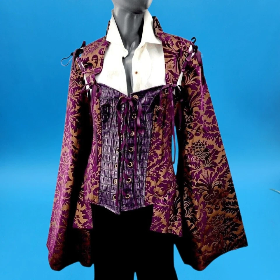 Vestido Abrigo Victoriano Steampunk Militar Gótico Talla 16 Para Mujer Disfraz Pirata Foto 2 de 4