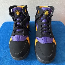 Nike Air Flight Huarache Negro Varsity Púrpura, Talla 11, FD0188-001