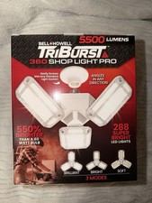 TriBurst 5500 lúmenes multidireccional LED tienda techo 3 luces campana + Howell