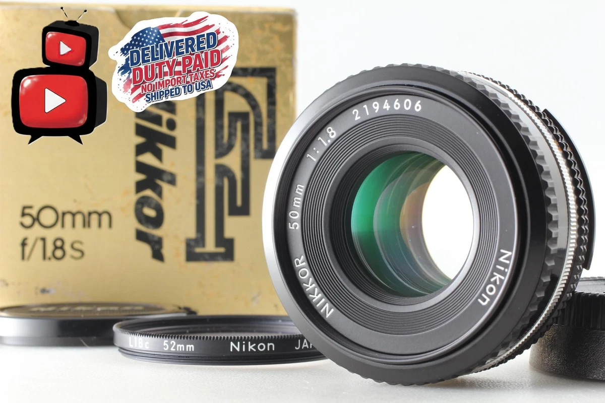Near Mint / Tested] Nikon Ai-S NIKKOR 50mm f/1.8 Pancake MF Lens AIS From Japan