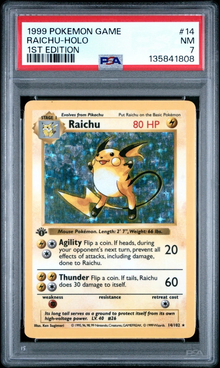 Raichu Pokémon TCG 1st Edition Individual Trading Card Games for