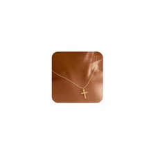 GOSFRY Gold Cross Necklace for Women 14k Gold Plated Dainty Pendant Necklaces...