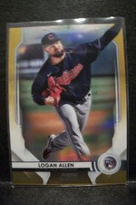 LOGAN ALLEN 2020 Bowman Sterling Gold Refractors 43/50 #92 RC Indians