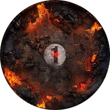 Objective Markers Set - 7.57" - Hellscape - Compatible w/ Warhammer 40K