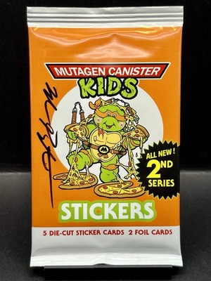 2024 MARK PINGITORE AUTO TMNT SEALED Mutant Canister Kids Series 2 Pack 