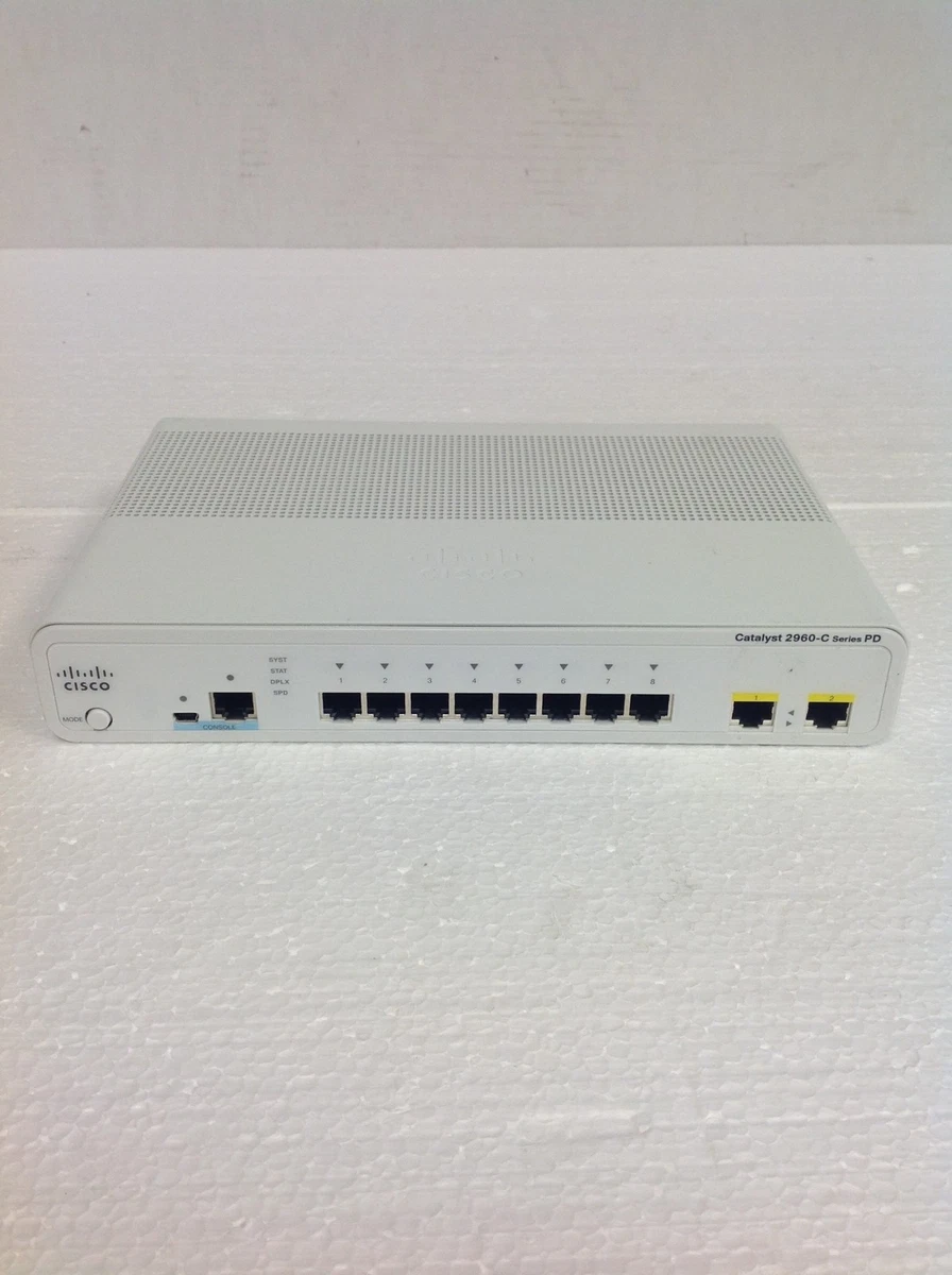 Cisco WS C2960CPD 8TT L Catalyst 2960C PD Switch 8 FE, 2 x 1G, LA Cisco WS C2960CPD 8TT L Catalyst 2960C PD Switch 8 FE, 2 x 1G, LA