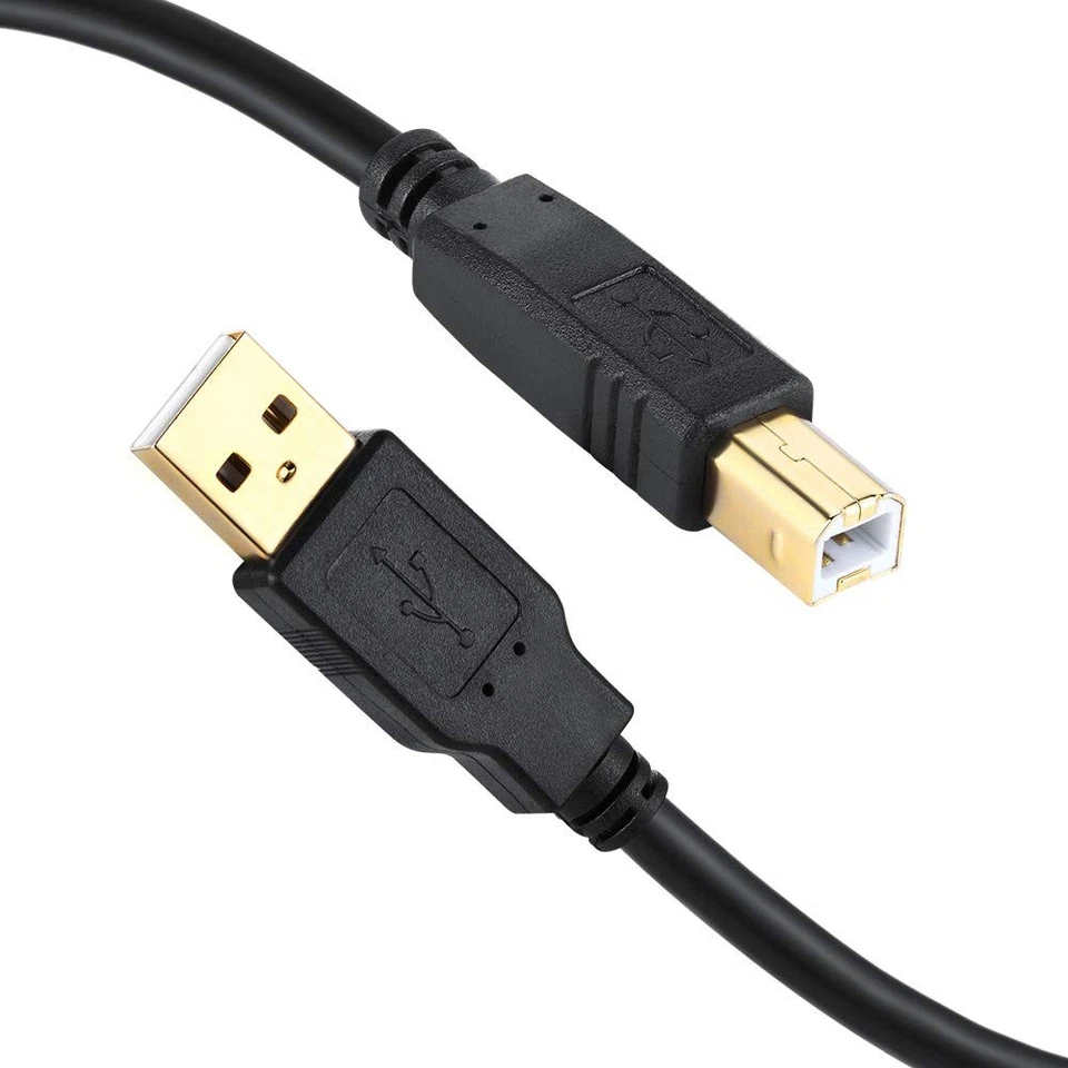 20FT USB 2.0 Printer Cable Type A to B Male Cord for HP Canon Epson Dell - Image 2 of 4