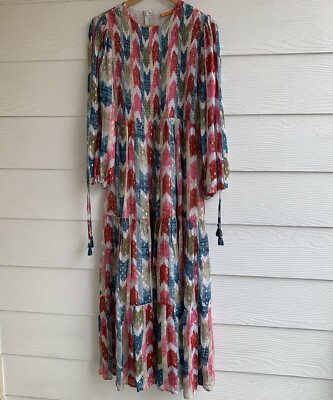 oliphant smocked maxi dress FINAL SALE OLIPHANT Sleeveless Smocked Maxi Dress Ziggy Blue