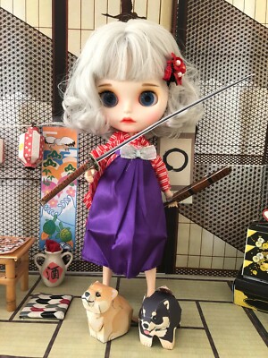 Japanese Hakama dress/Kimono for Blythe Doll/Rainbow High/LOL Surprise OMG  Doll