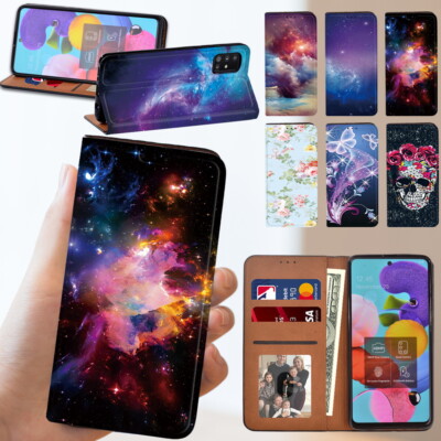 PU Leder Handy Hülle Case passend für Samsung Galaxy S23 FE S24 A05s A15 A25