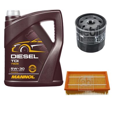 FEBI BILSTEIN Inspektionspaket 5L MANNOL Diesel TDI 5W-30 für Nissan Juke F15
