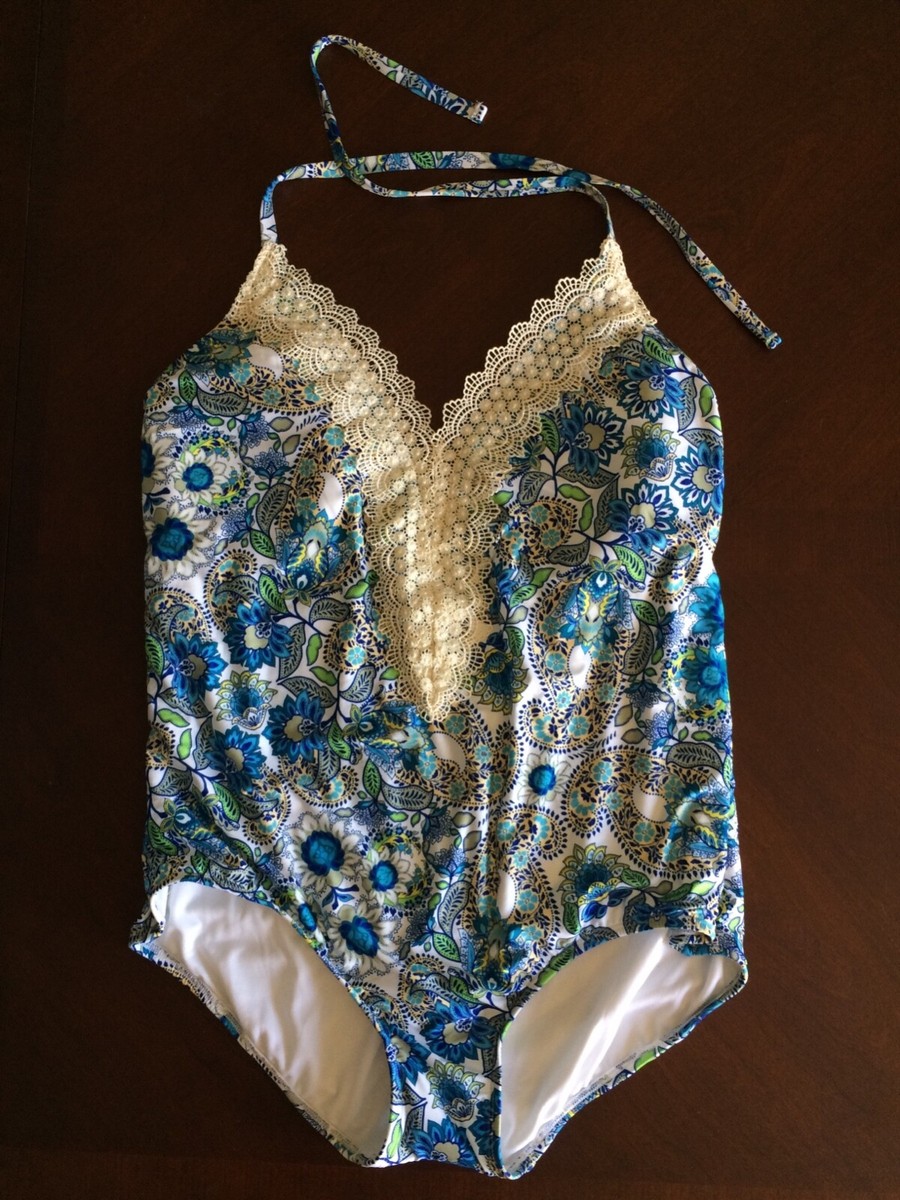 NEW Sea Angel floral lace swimsuit 3x NWT