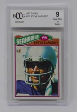 1977 Topps #177 Steve Largent Seahawks 🔥 Beckett 9 NEAR MINT