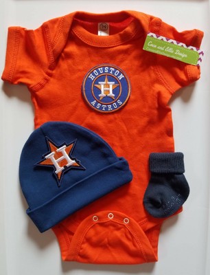 Astros newborn/baby 3pc outfit Astros 