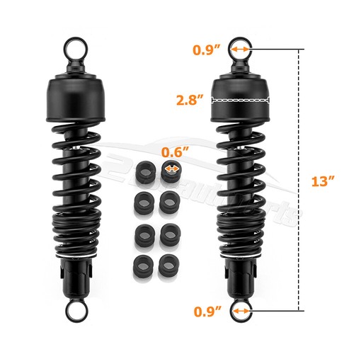 Adjustable 13" Rear Suspension Shocks for Harley Dyna Low Rider FXDF