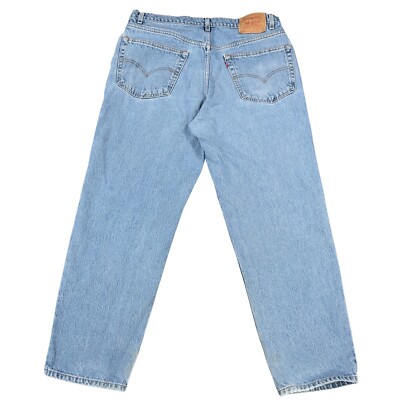 Vintage 90s Levis 550 Relaxed Fit Jeans Mens 35x30 Blue Faded
