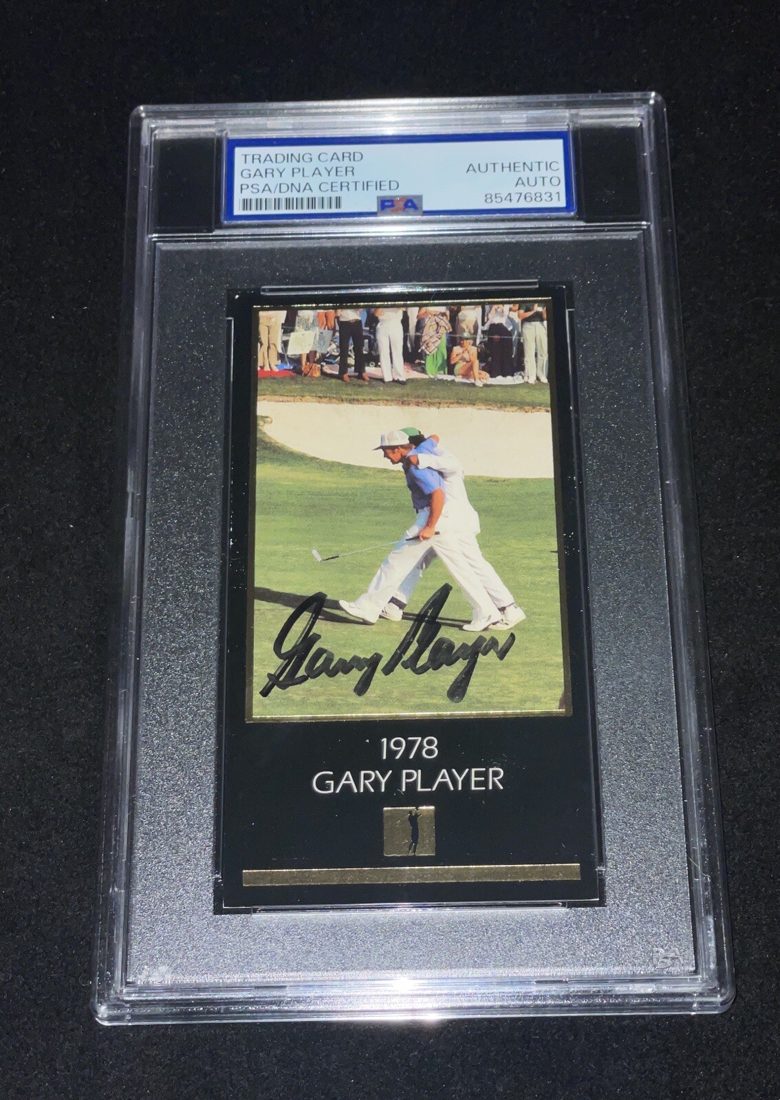 Gary Player Autographed Signed 1993 Grand Slam Ventures Golf Card PSA Slabbed 1978 Masters 