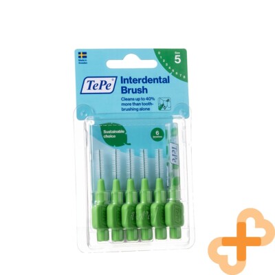 TePe Interdentalbürste 0.8 MM Grün 6 Stück Ergonomisch Griff Umweltfreundlich