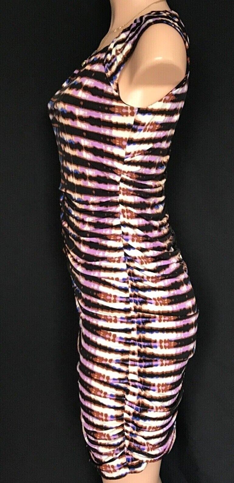 TAYLOR/Nordstrom Women's 4 Rouched Multi Color Lined Bodycon