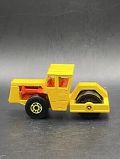 Matchbox Lesney Bomag Road Roller #72 Yellow Vtg Collectible Toy Construction