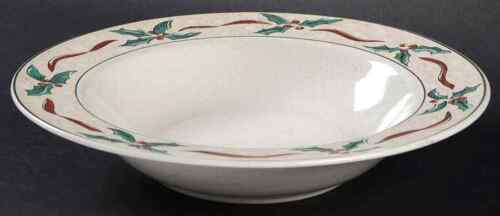 Farberware Holly Berry Rimmed Soup Bowl 1854018 - Picture 1 of 1