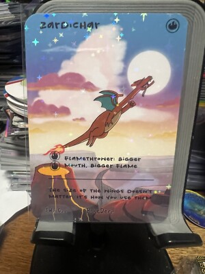 HOLO! Pokederp Zardichar - Charizard Custom Derpy Card Alt Art